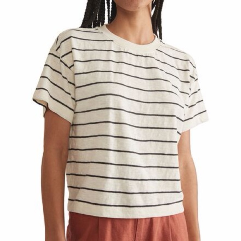 Marine Layer Sadie Vintage Slub Cropped Tee